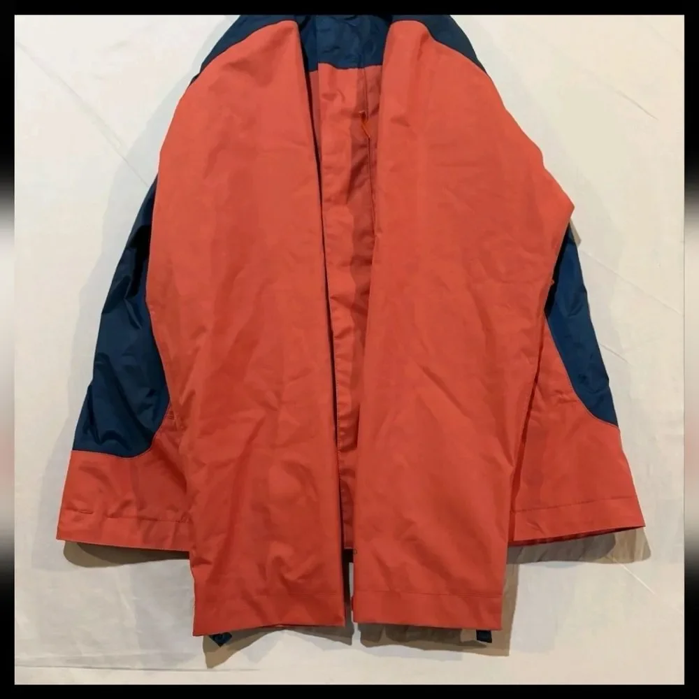 Patagonia 3-in-1 Interchange Ski Winter Snow Jacket Orange Blue Kid Boy Youth 14